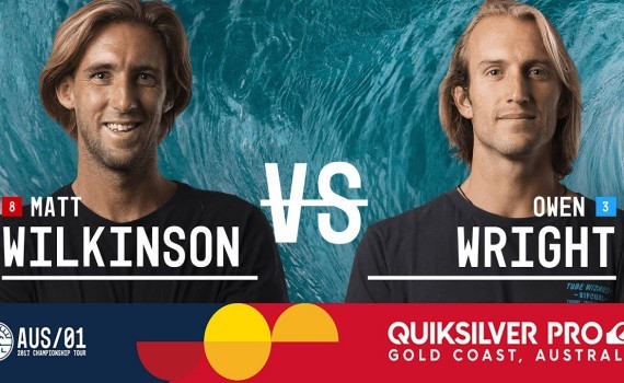 ファイナルヒート：マットウィルキンソン vs オーウェンライト CTツアー – Quiksilver Pro Gold Coast 2017